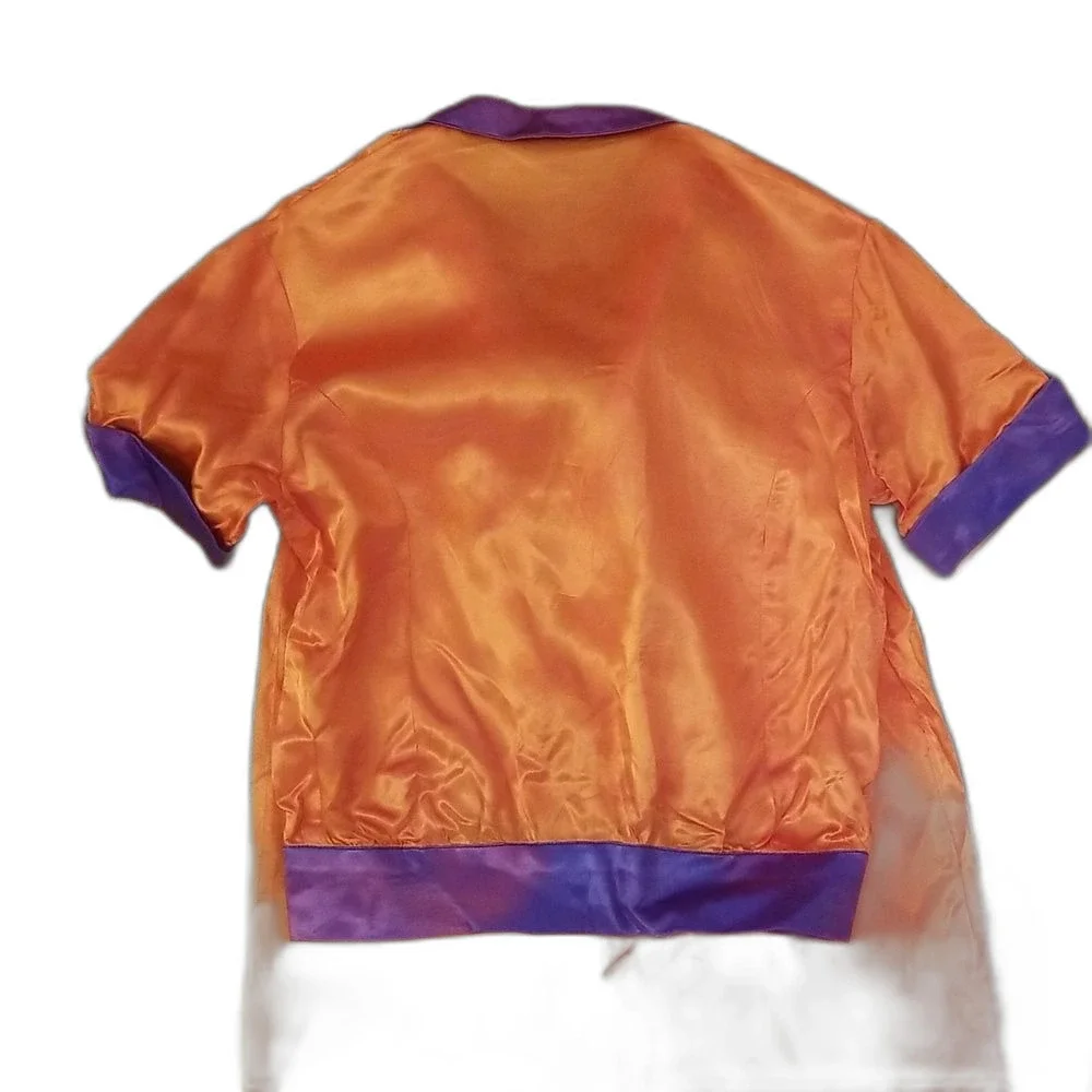 Set of 2 Vintage 1982 Handmade Orange & Purple Costume Sets Kids Pajamas Retro